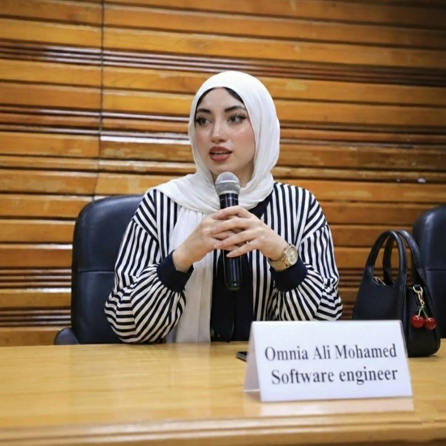 Omnia Ali on campus