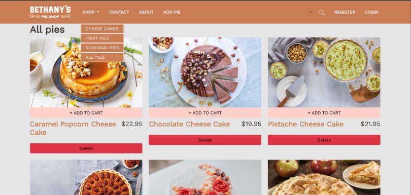 Bethany's Pie Shop storefront